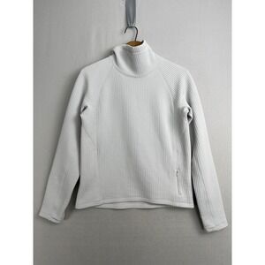 Lululemon Waffle-Knit Funnel-Neck Long-Sleeve Shirt Light Vapor W3HFRS Size 4